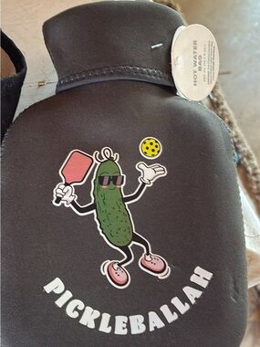 Pickleballah Hot Water Bottle - Black